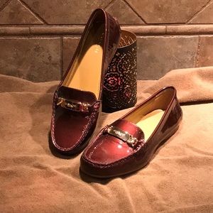 Coach burgundy loafers